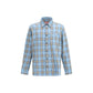 Diesel Blue Cotton Pattern Shirt