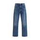 Agolde Blue Cotton Relaxed Fit Jeans
