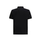 Stone Island Black Cotton Polo Shirt