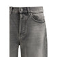 Golden Goose Gray Cotton Relaxed Fit Jeans