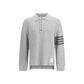 Thom Browne Gray Cotton Polo Shirt