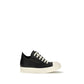 Rick Owens Black Calf Leather Bos Taurus Low Top Sneakers