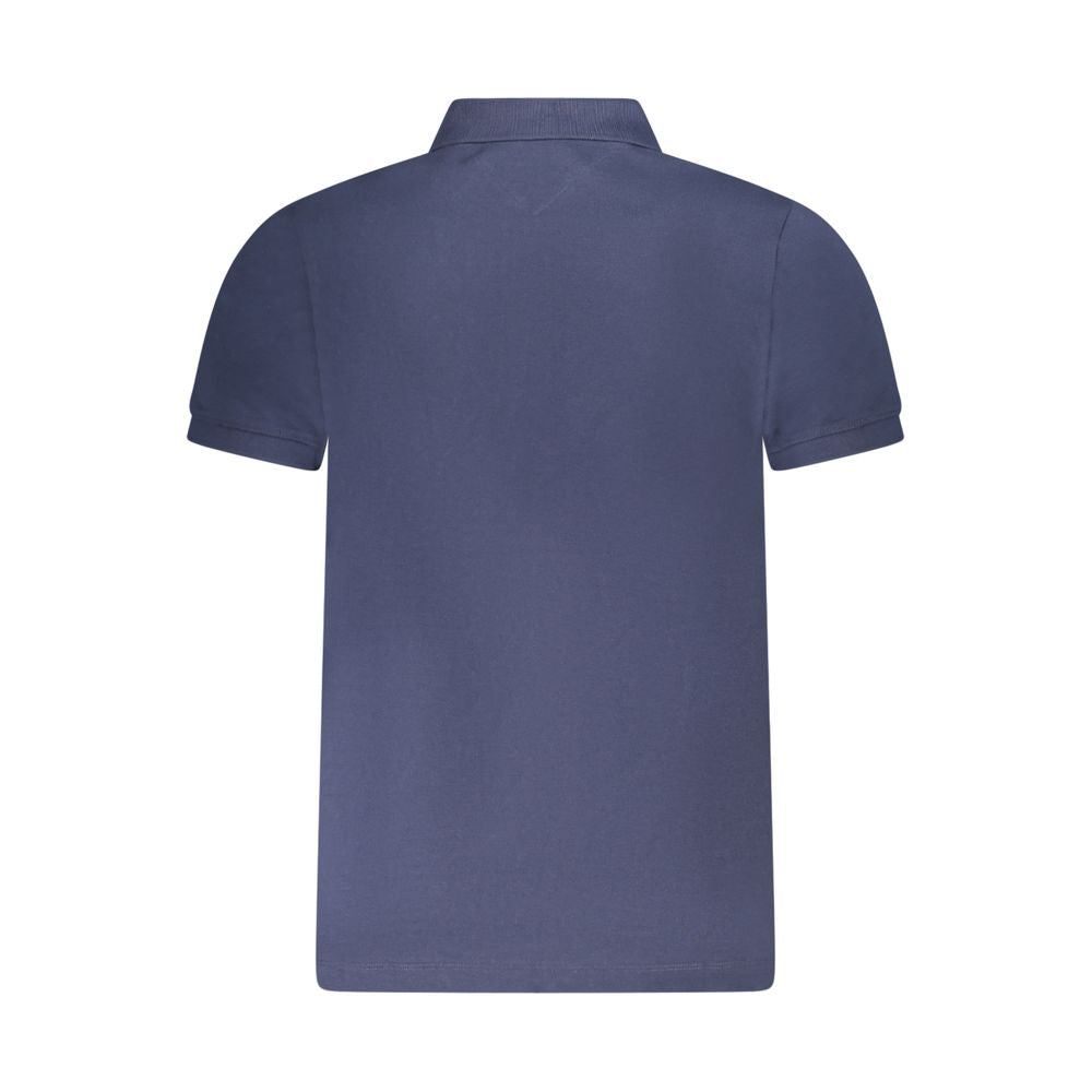 Tommy Hilfiger Blu Cotton Men Polo Shirt