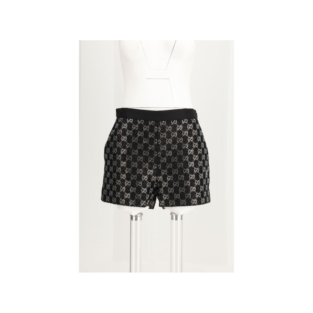Gucci Black Viscose Short And Mini Shorts