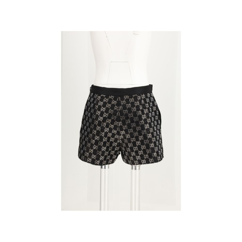 Gucci Black Viscose Short And Mini Shorts
