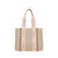 Chloé Brown Linen Shoulder Bag