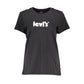 Levi's Black Cotton Women T-Shirt