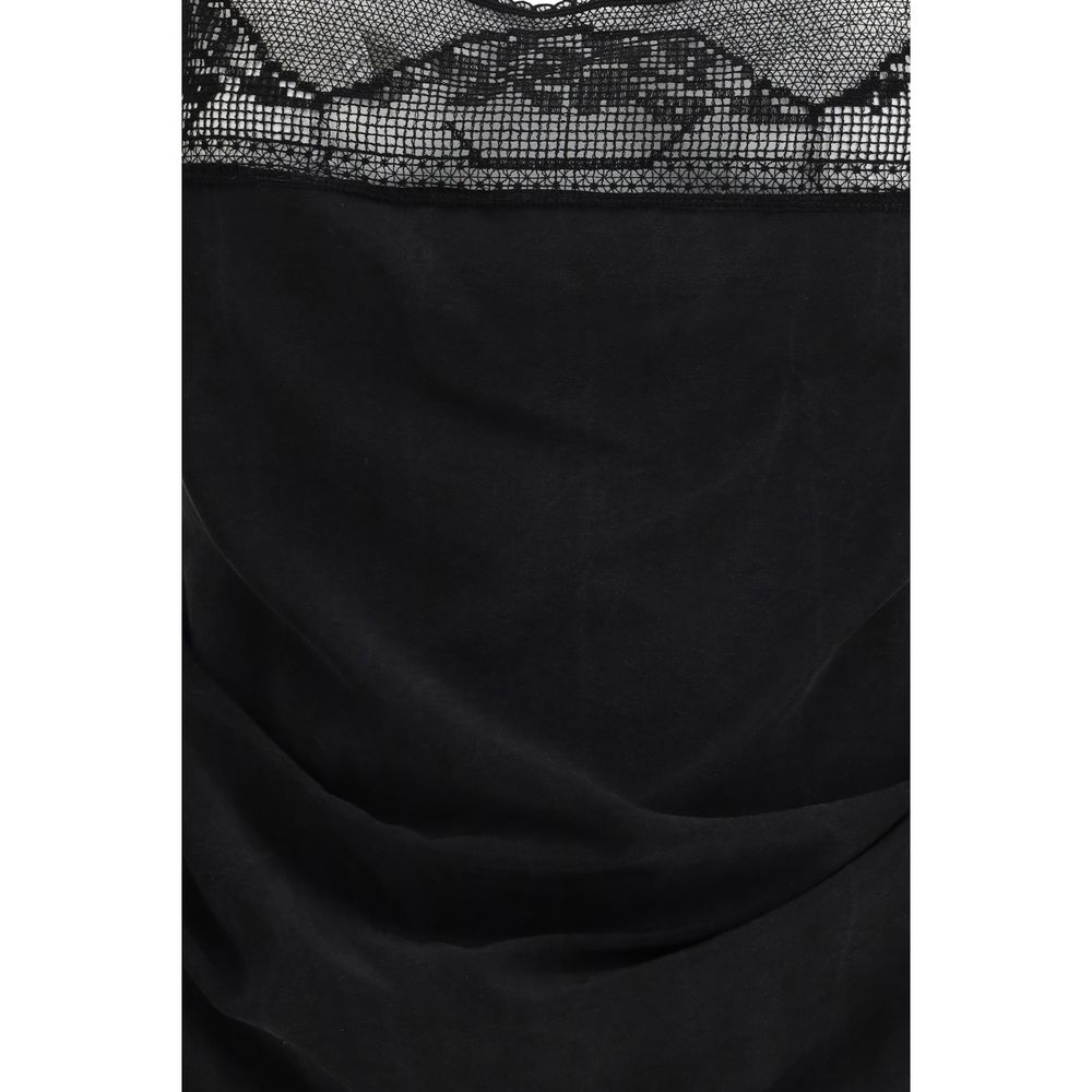 Magda Butrym Black Silk Blouse