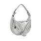 Versace Silver Lamb Leather Shoulder Bag