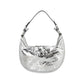 Versace Silver Lamb Leather Shoulder Bag