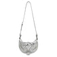 Versace Silver Lamb Leather Shoulder Bag