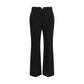 Valentino Black Fleece Wool Flared Pants