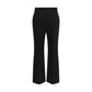Valentino Black Fleece Wool Flared Pants