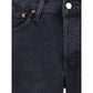 Agolde Black Recycled Cotton Straight-Leg Jeans