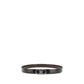 Ferragamo Black Calf Leather Bos Taurus Regular Belt