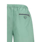 Prada Bicolor Recycled Polyamide Shorts