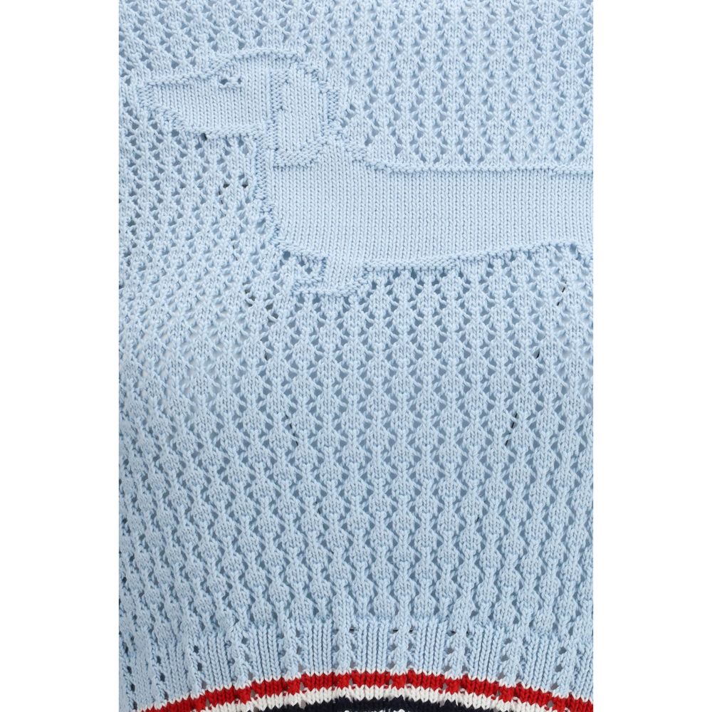 Thom Browne Blue Cotton T-Shirt