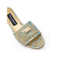 Dolce & Gabbana Blue Polyester Slippers