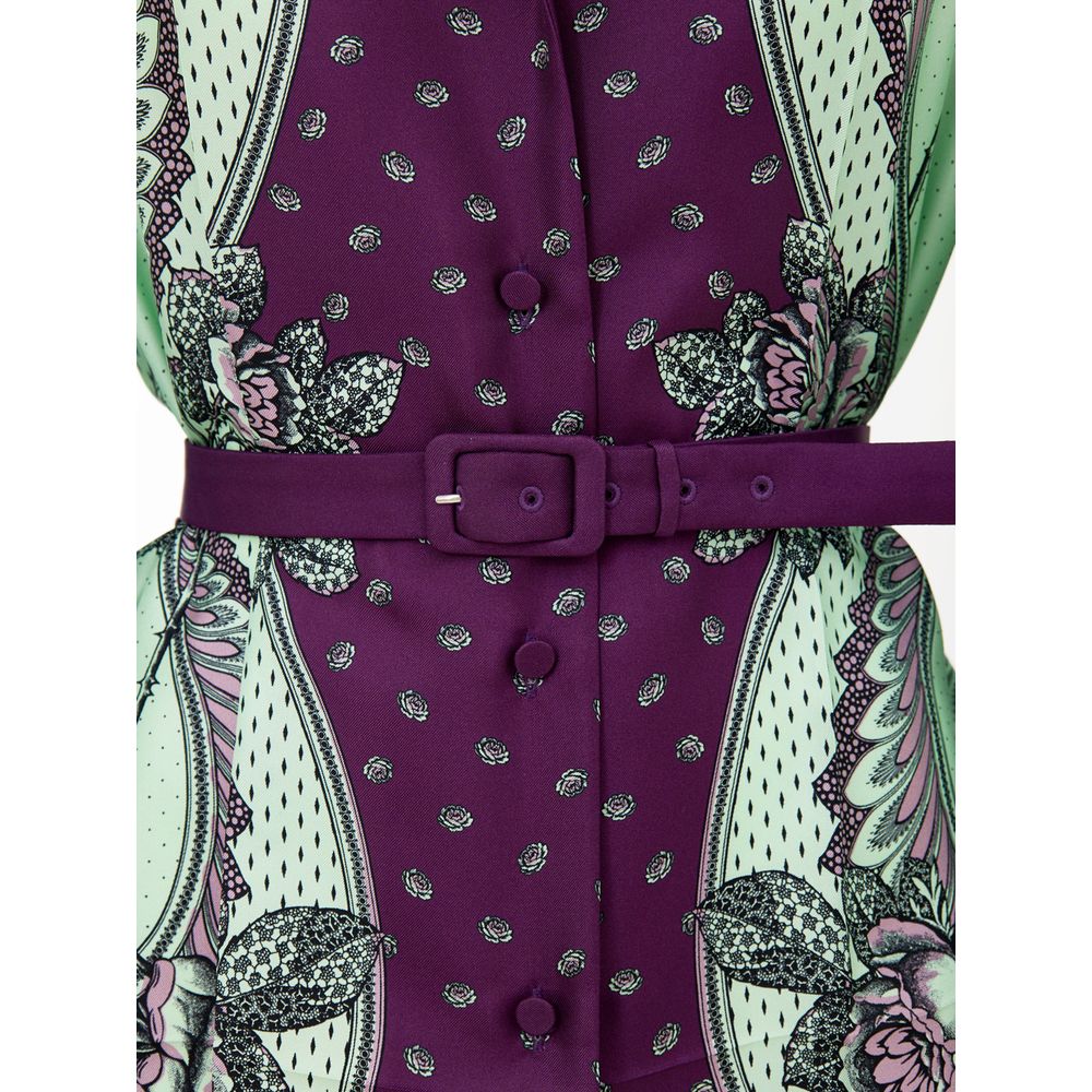 Gucci Green Silk Pattern Shirt