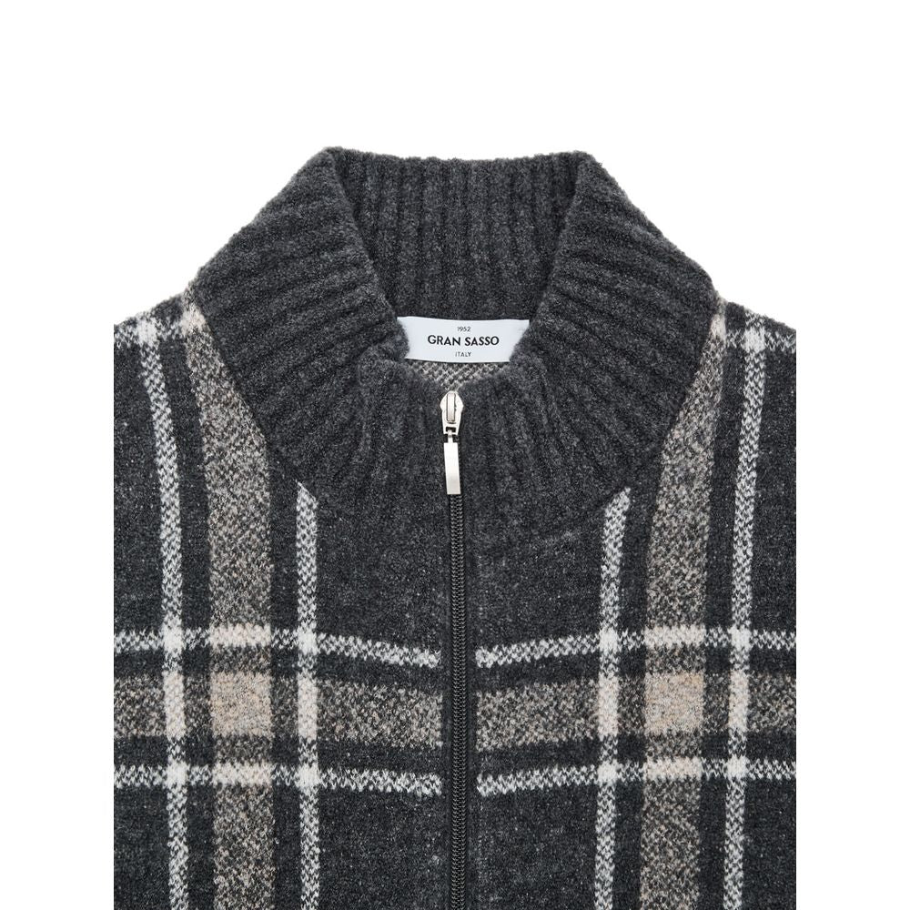 Gran Sasso Gray Wool Robe