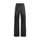 Versace Black Cotton Straight-Leg Jeans