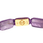 Dazzling Diamond Gold-Plated Amethyst Bracelet