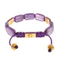 Dazzling Diamond Gold-Plated Amethyst Bracelet