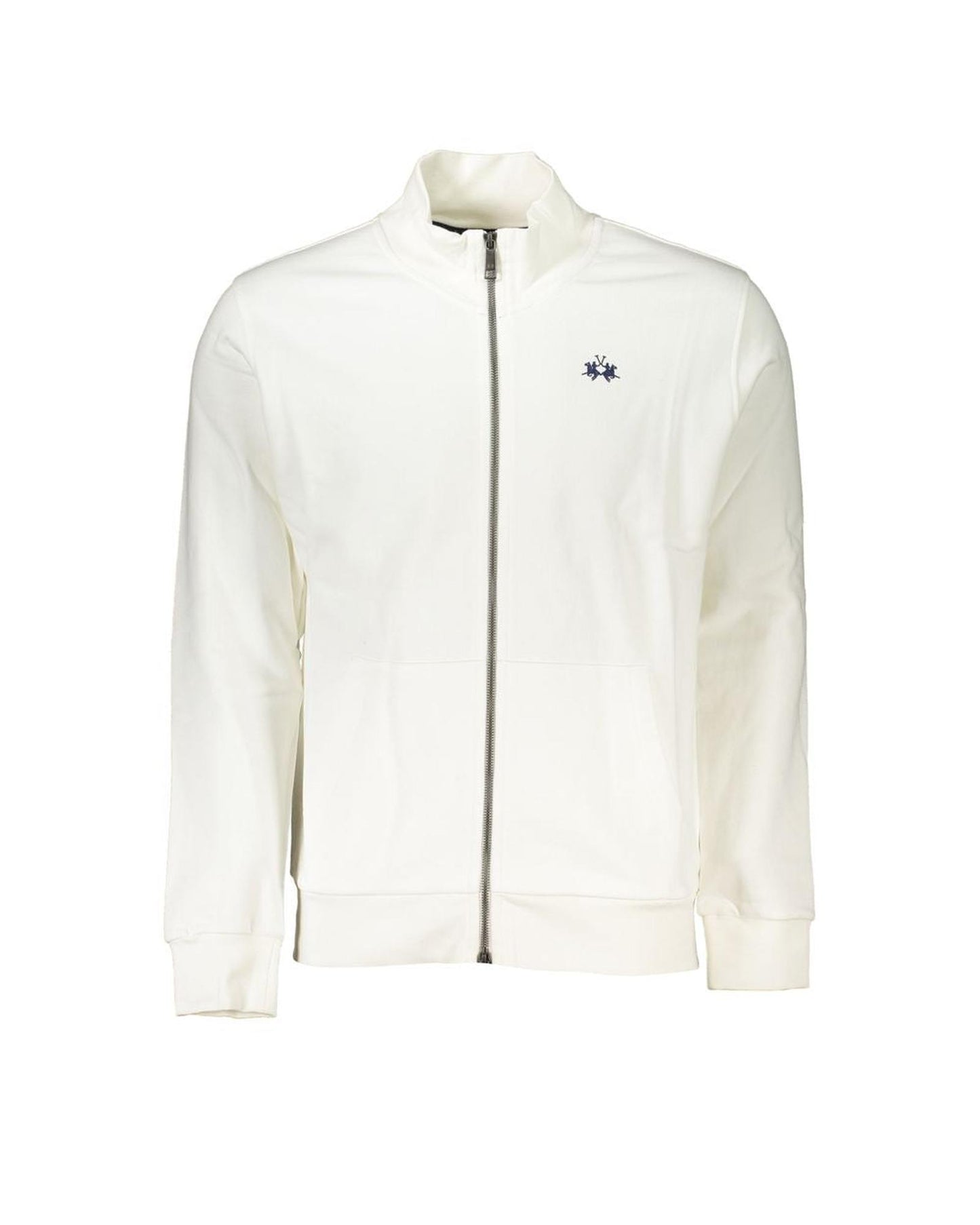 La Martina White Cotton Sweatshirt