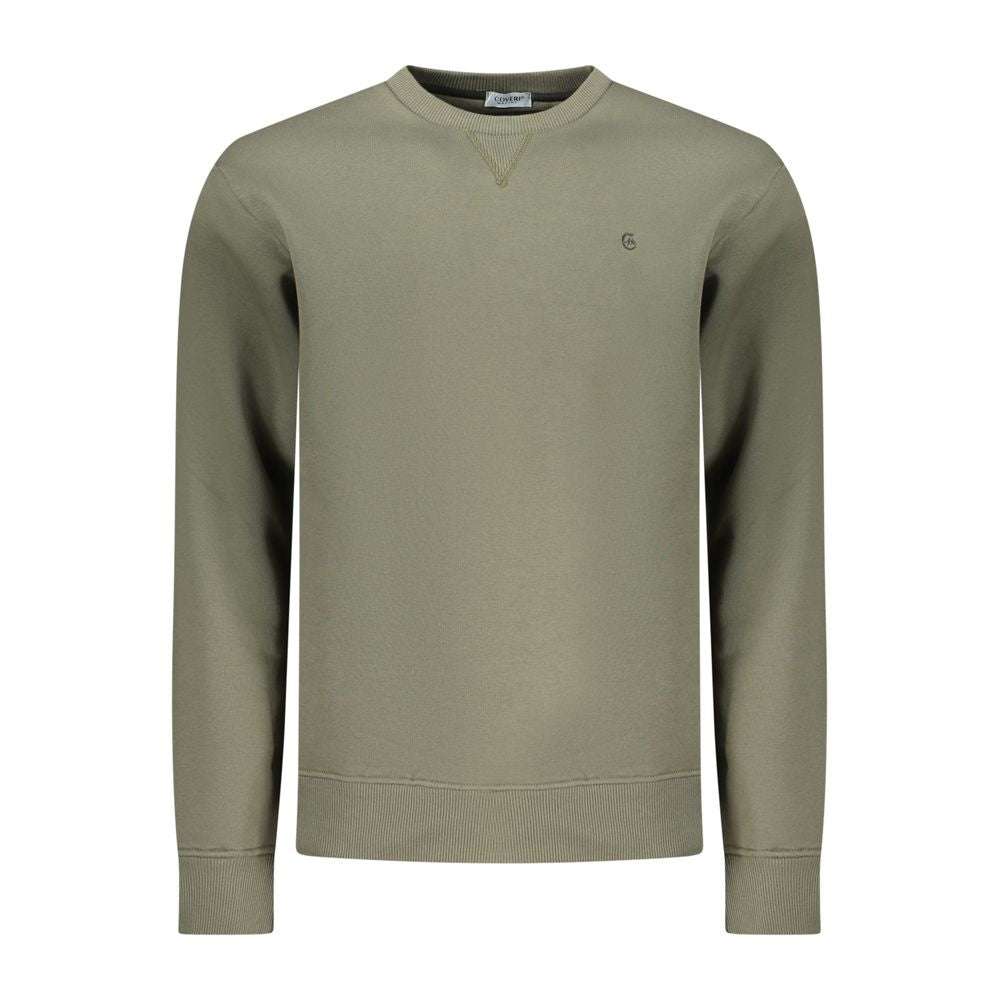 Coveri Moving Verde Cotton Men Sweatshirt