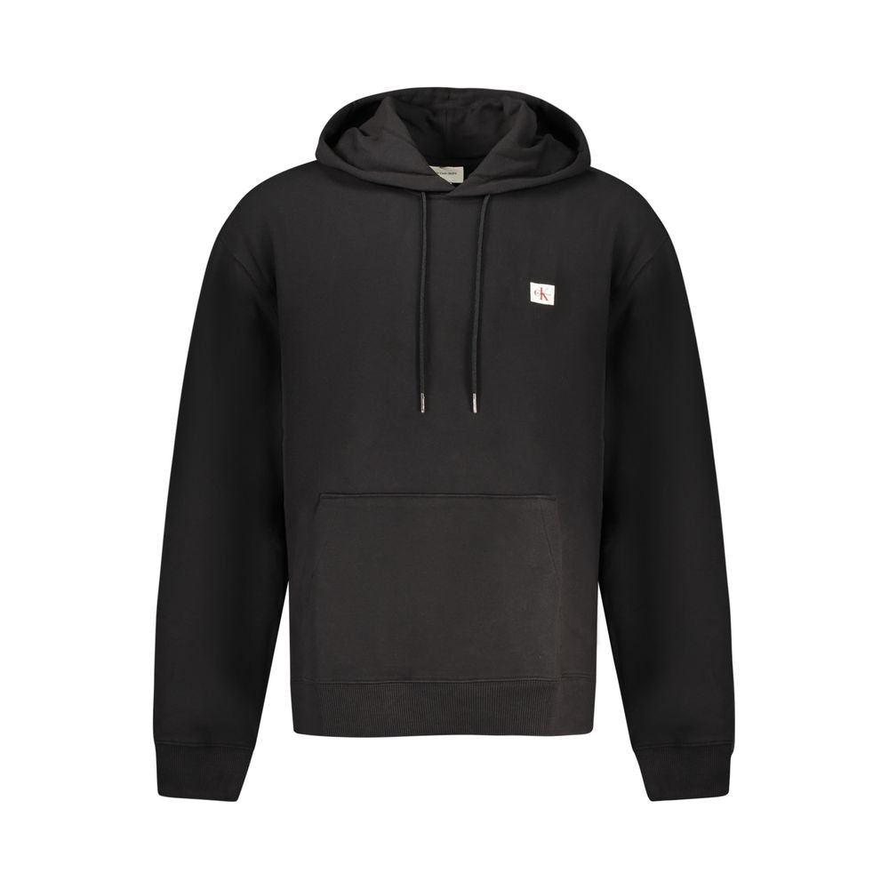 Calvin Klein Black Cotton Men Hoodie