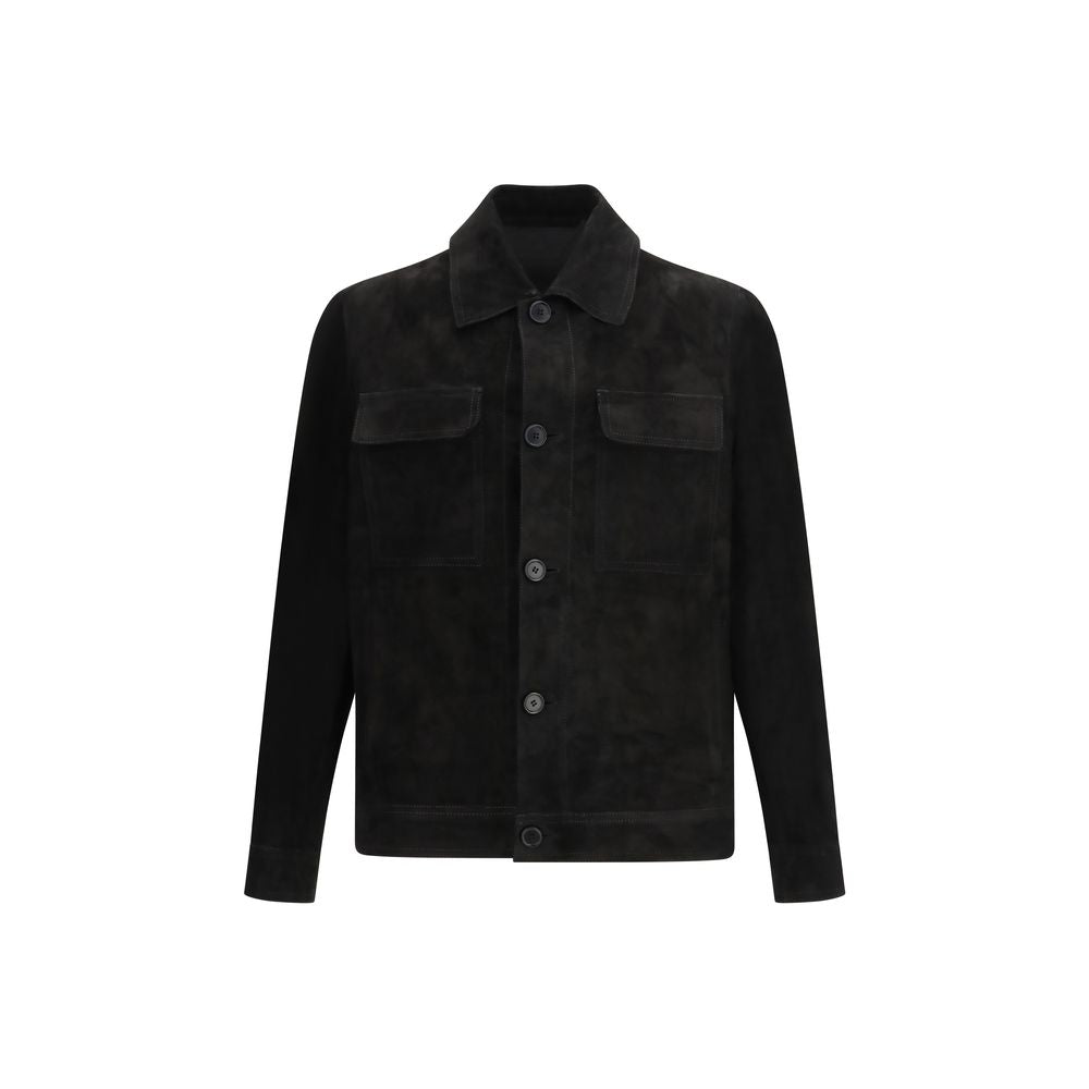 Salvatore Santoro Black Calf Leather Bos Taurus Clothing