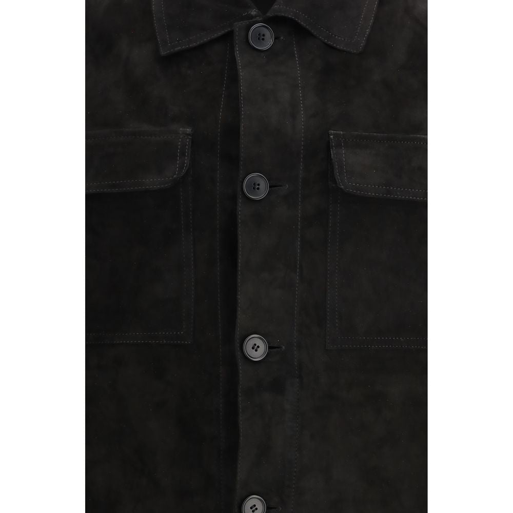 Salvatore Santoro Black Calf Leather Bos Taurus Clothing