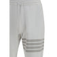 Thom Browne White Cotton Joggers (Workout Pants)