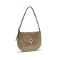 Savette Beige Calf Leather Bos Taurus Shoulder Bag