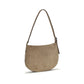 Savette Beige Calf Leather Bos Taurus Shoulder Bag