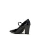 PINKO Black Calf Leather Bos Taurus High Heel Pumps