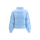 Ganni Light Blue Nylon Coat