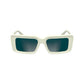 Karl Lagerfeld White Acetate Sunglasses