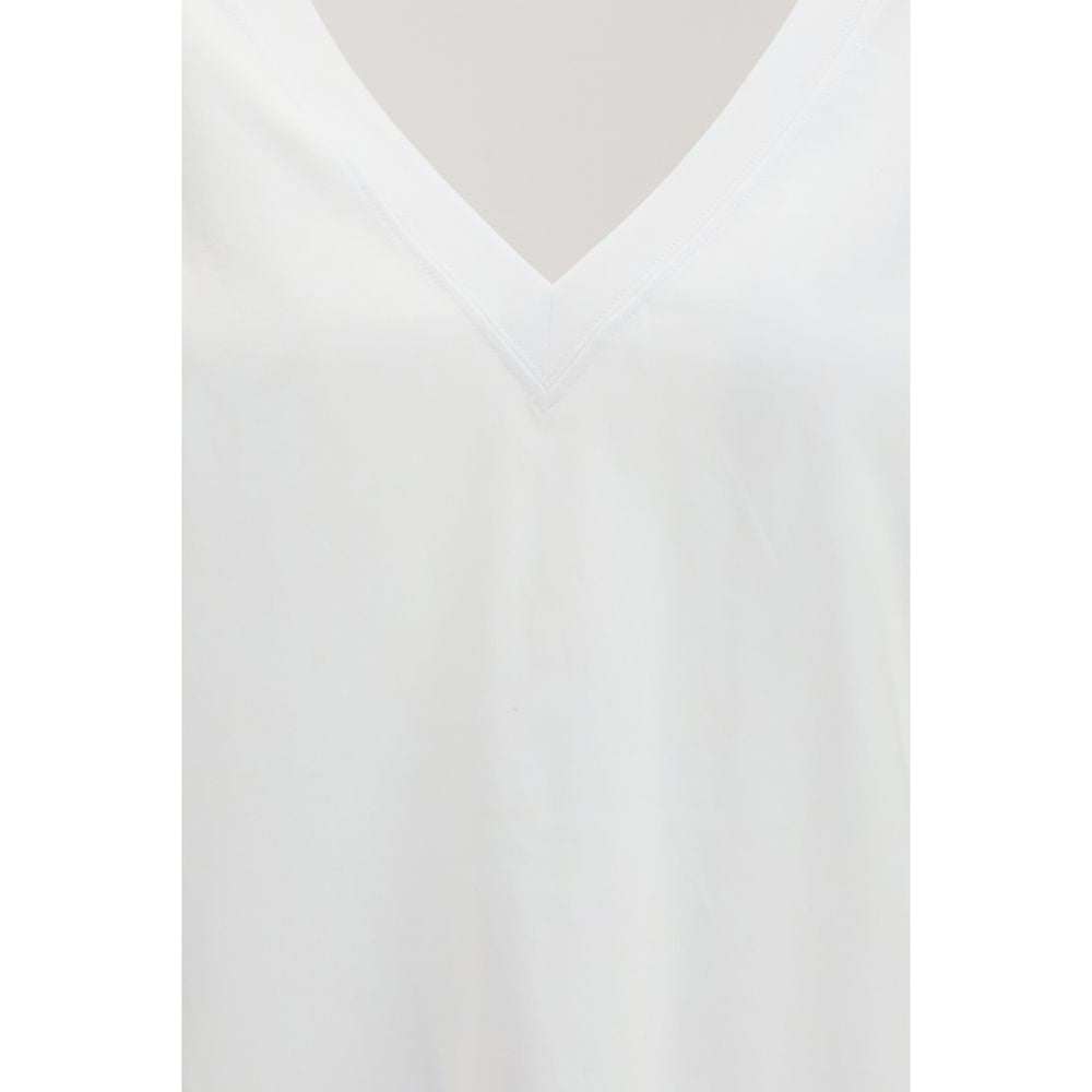 Loulou De Saison White Cotton Long Sleeve T-Shirt