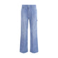 Haikure Blue Cotton Relaxed Fit Jeans