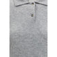 Allude Gray Cashmere Shortsleeve Shirt