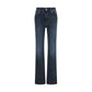 Haikure Blue Cotton Flared Jeans