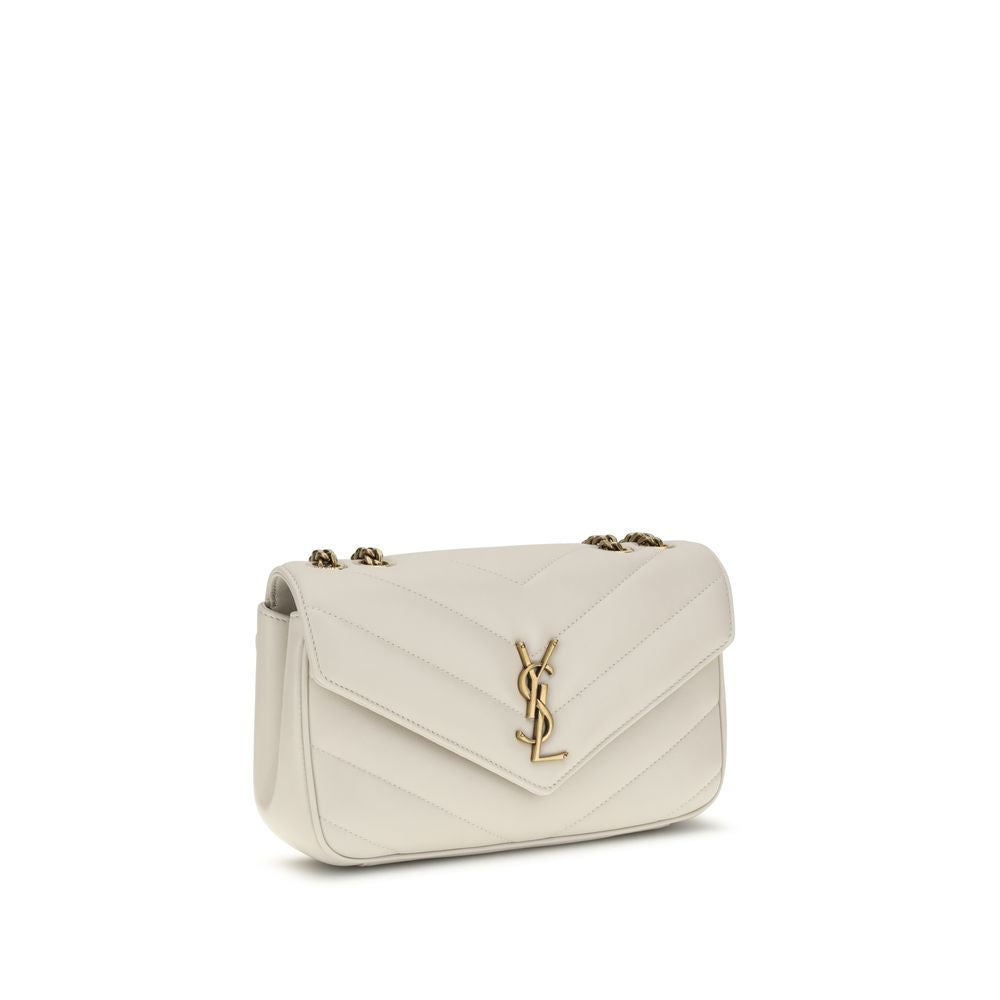 Saint Laurent Beige Lamb Ovis Aries Aries Shoulder Bag