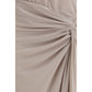 The Andamane Gray Polyester Long Dress