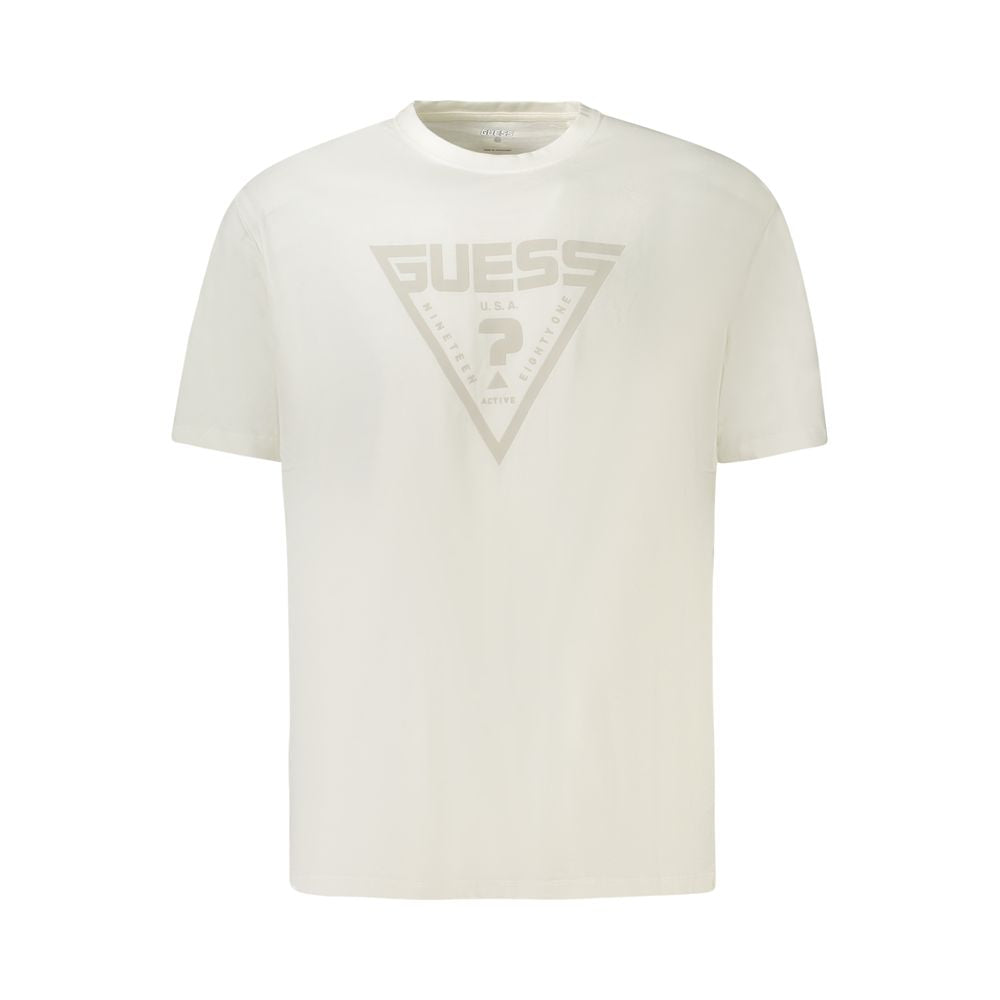 Guess Jeans White Cotton Men T-Shirt