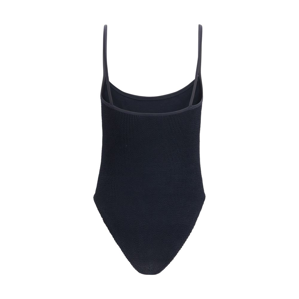 Hunza G Black Polyamide One-Piece Swimsuit