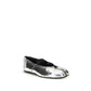 Margiela Silver Calf Leather Bos Taurus Ballet Flats