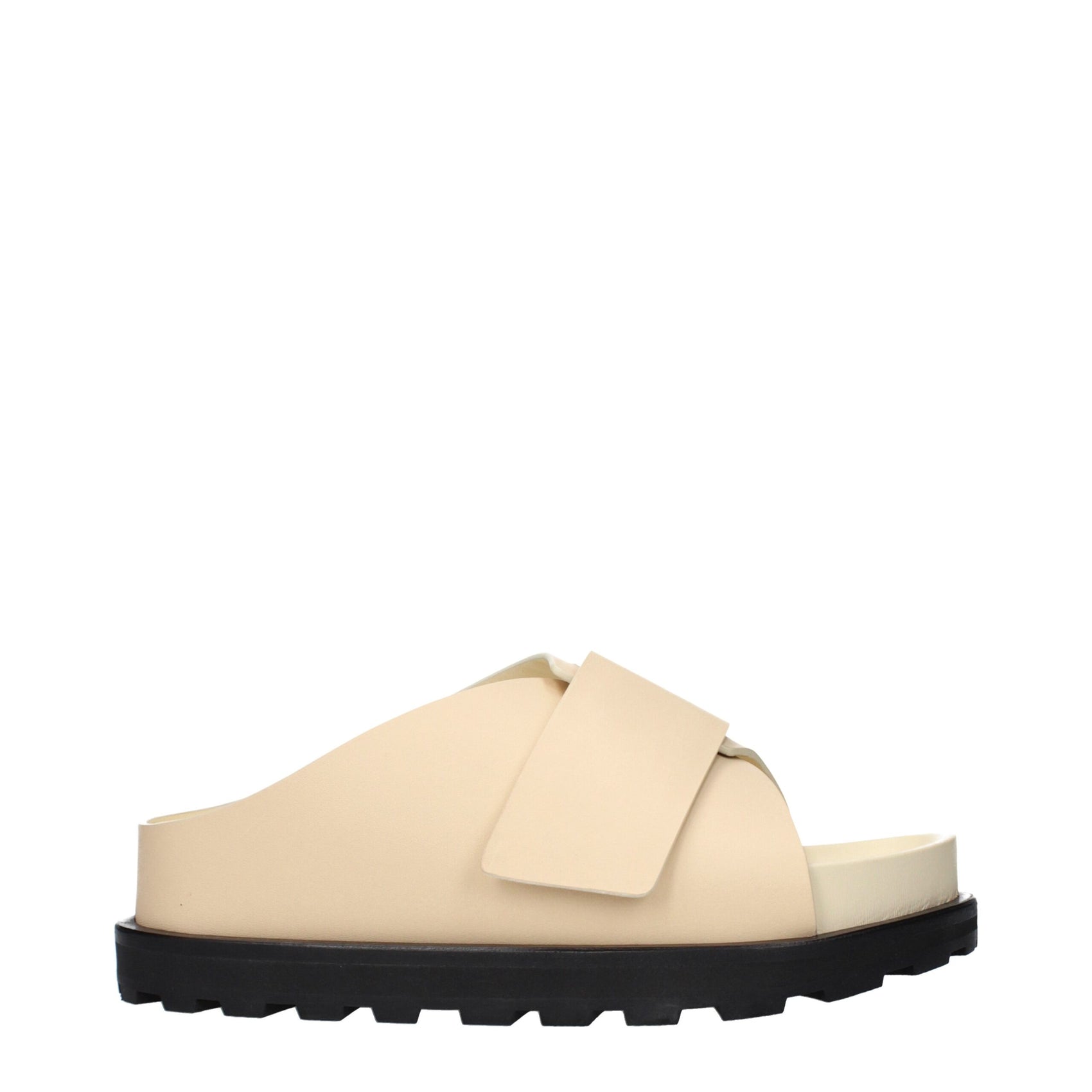 Jil Sander Beige Leather Sandals
