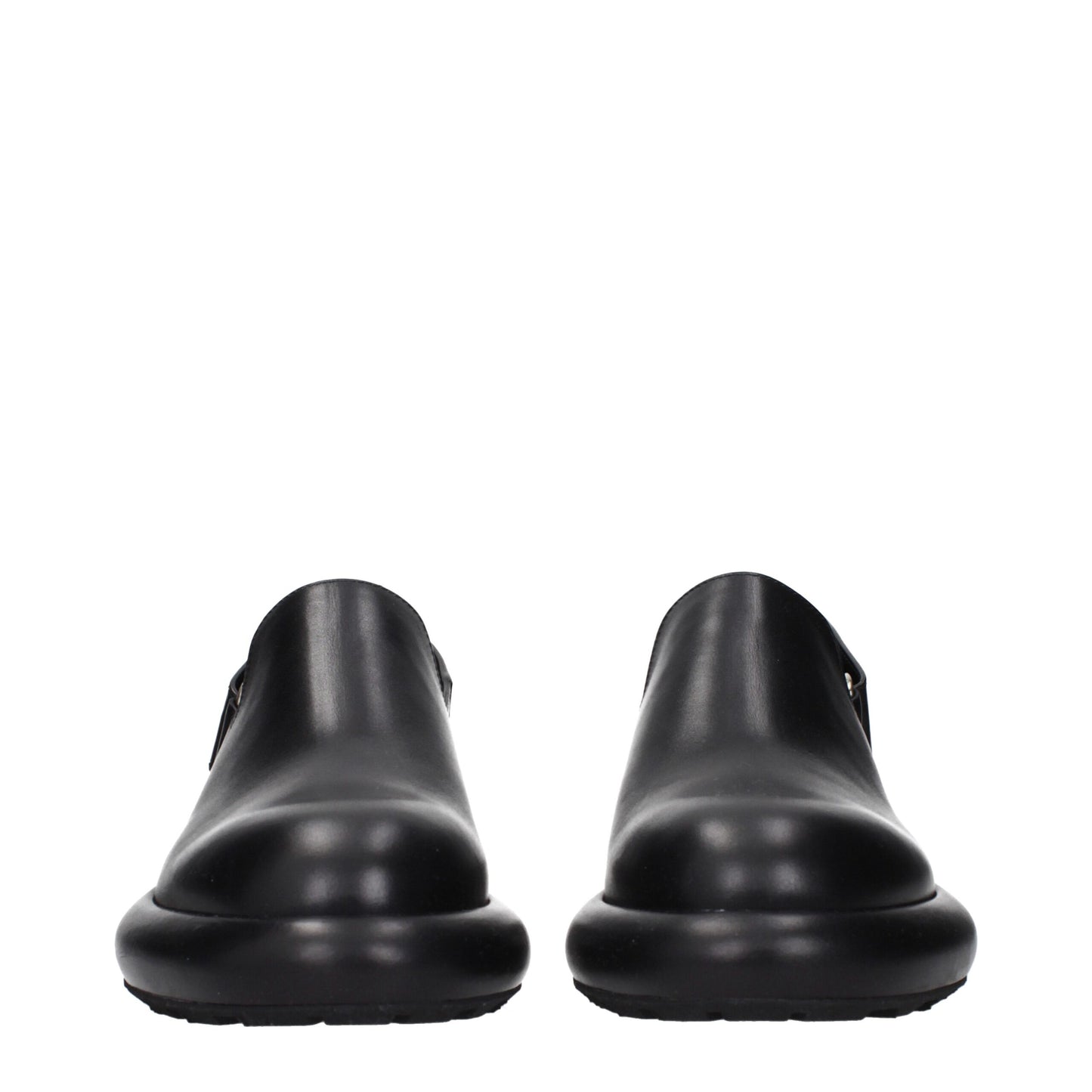 Jil Sander Black Leather Clogs