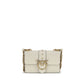 PINKO Beige Calf Leather Bos Taurus Shoulder Bag